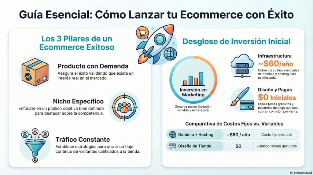 COMO LANZAR UN ECOMMERCE CON EXITO INFOGRAFIA